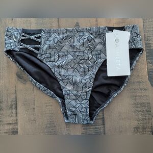 NWT Athleta Monochrome Geometric Swim Bottoms